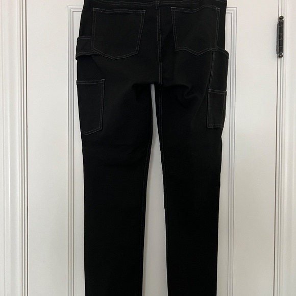 Dovetail Workwear Maven Slim No Fade Black Canvas, Midrise, Size 12/30 - Picture 10 of 12